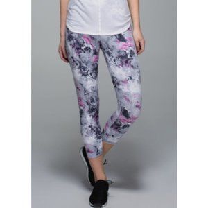 Lululemon Wunder Under Crop II Floral - Sz 4